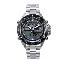 Men Watch Top Luxury Military Army Relogio Masculino Double Movement Stainless Steel Band Quartz Watch CF