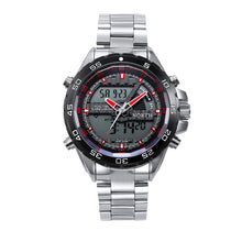 Men Watch Top Luxury Military Army Relogio Masculino Double Movement Stainless Steel Band Quartz Watch CF