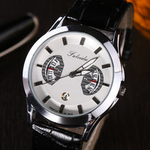 Men Watch Top Luxury Military Army Relogio Masculino PU Leather Date Analog Wrist Watch Clock CF
