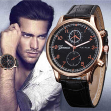 Men Watch Top Luxury Retro Design PU Leather Band Geneva Analog Quartz Watch Relogio Masculino CF