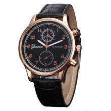 Men Watch Top Luxury Retro Design PU Leather Band Geneva Analog Quartz Watch Relogio Masculino CF