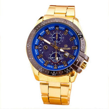 Men Watches Gold Top Luxury Military army Stainless Steel Band Analog Quartz Watch Relogio Masculino CF