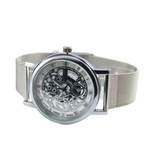 Men Watches Hollow Out Top Luxury Military Army Stainless Steel Mesh Band Gold Silver Relogio Masculino CF