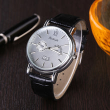 Men Watches Top Luxury Business Retro Design Clock PU Leather Band Analog Watch Relogio Masculino CF