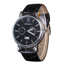 Men Watches Top Luxury Business Retro Design Clock PU Leather Band Analog Watch Relogio Masculino CF