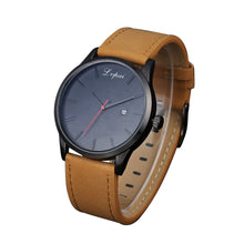 Men Watches Top Luxury Military Army Analog Quartz Relogio Masculino PU Leather Band Date Watch CF