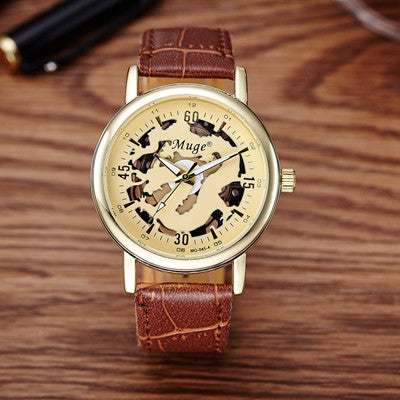 Men Watches Top Luxury Military Army Business Clock doublesided hollow mechanical Relogio Masculino CF