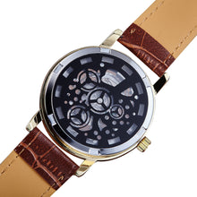 Men Watches Top Luxury Military Army Business Clock doublesided hollow mechanical Relogio Masculino CF