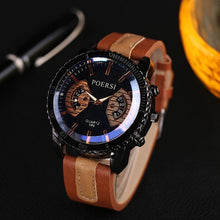Men Watches Top Luxury Military army Business Clock PU Leather Band Analog Watch Relogio Masculino CF