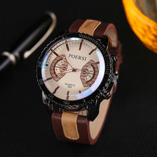 Men Watches Top Luxury Military army Business Clock PU Leather Band Analog Watch Relogio Masculino CF