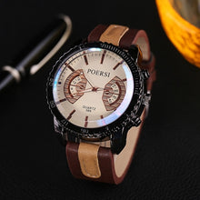 Men Watches Top Luxury Military army Business Clock PU Leather Band Analog Watch Relogio Masculino CF
