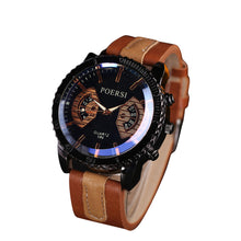 Men Watches Top Luxury Military army Business Clock PU Leather Band Analog Watch Relogio Masculino CF