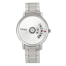 Men Watches Top Luxury Military army Silver Stainless Steel Band Black Turntable Dial Relogio Masculino CF