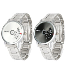 Men Watches Top Luxury Military army Silver Stainless Steel Band Black Turntable Dial Relogio Masculino CF