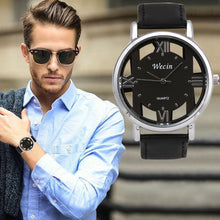 Men Watches Top Luxury PU Leather Strap Analog Military Army Quartz Wrist Watch Relogio Masculino CF