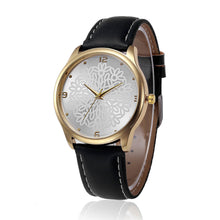 Men Watches Top Luxury Retro Design PU Leather Band Analog Alloy Quartz Watch Relogio Masculino CF