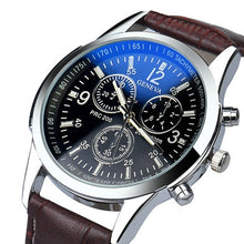 Men Watches Top Luxury Wristwatches Men's Military Sport Clock Relogio Masculino Faux Leather Quartzwatch CF