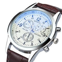 Men Watches Top Luxury Wristwatches Men's Military Sport Clock Relogio Masculino Faux Leather Quartzwatch CF