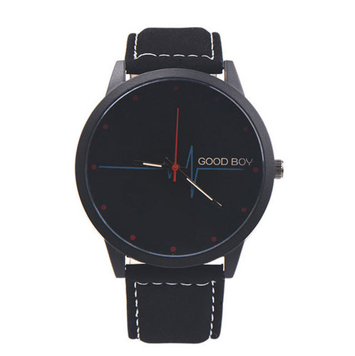 Men Women Watches Top Luxury Relogio Montre PU Leather Band Analog Quartz Watch Clock CF
