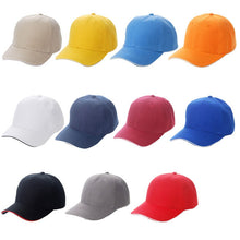 Men's Baseball sun caps Casuals hat solid candy colors snapback popular cotton& polyester hats CF