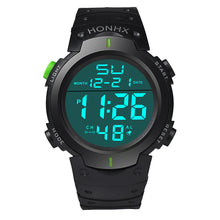 Men's Boy LCD Digital Watches Stopwatch Date Rubber Band Top Luxury Military army Clock Relogio Masculino CF
