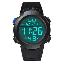 Men's Boy LCD Digital Watches Stopwatch Date Rubber Band Top Luxury Military army Clock Relogio Masculino CF