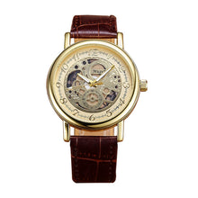 Men's Watches Top Luxury Military Army Business Clock doublesided hollow mechanical Relogio Masculino CF