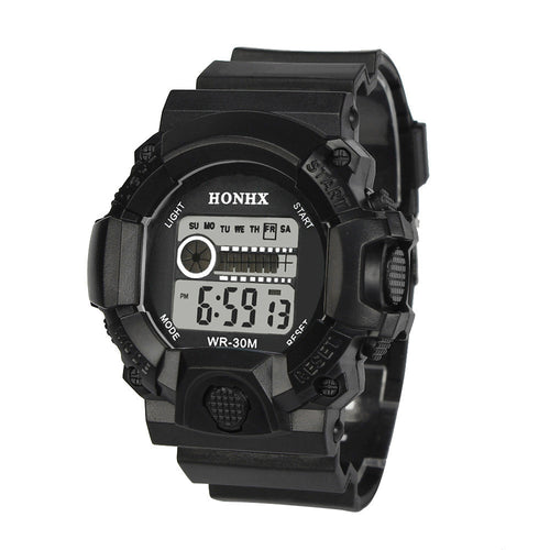 Mens LED Digital Watches Top Luxury Military army Business Relogio Masculino Alarm Rubber Band Watch CF