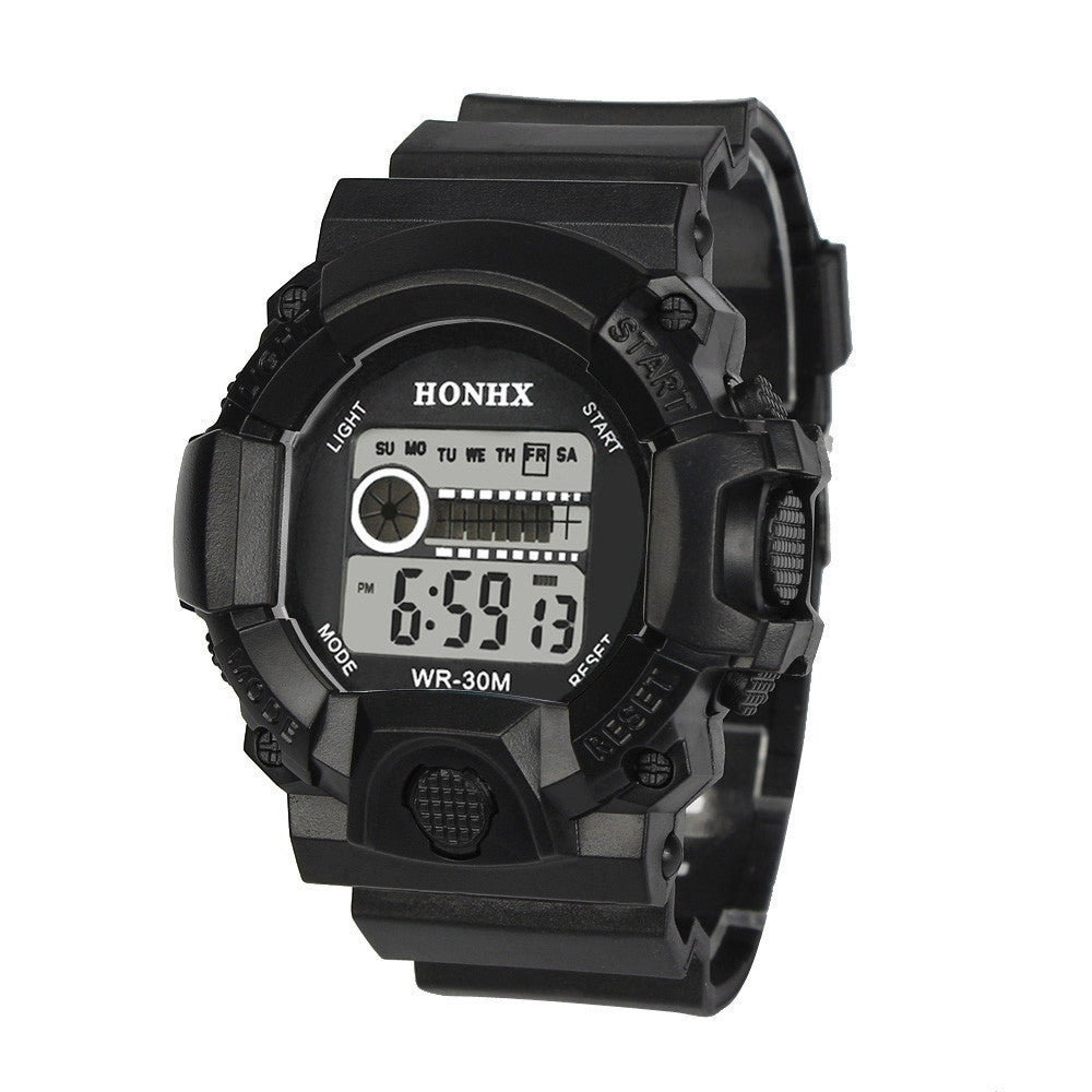 Mens LED Digital Watches Top Luxury Military army Business Relogio Masculino Alarm Rubber Band Watch CF