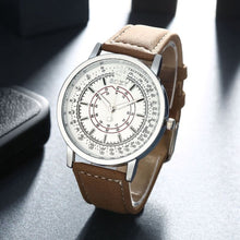 Mens WatchesTop Luxury Relogio Masculino PU Leather Band Analog Quartz Military army Business Watch CF