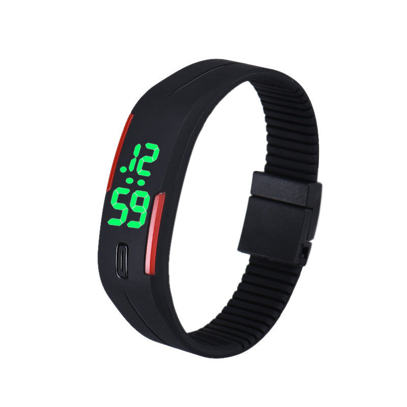 Mens Womens Digital Watches Rubber LED Date Bracelet Dress Clock Watch Relogio Feminino CF