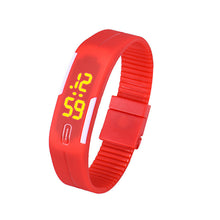 Mens Womens Digital Watches Rubber LED Date Bracelet Dress Clock Watch Relogio Feminino CF