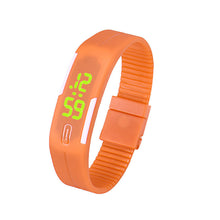 Mens Womens Digital Watches Rubber LED Date Bracelet Dress Clock Watch Relogio Feminino CF