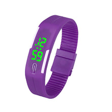 Mens Womens Digital Watches Rubber LED Date Bracelet Dress Clock Watch Relogio Feminino CF