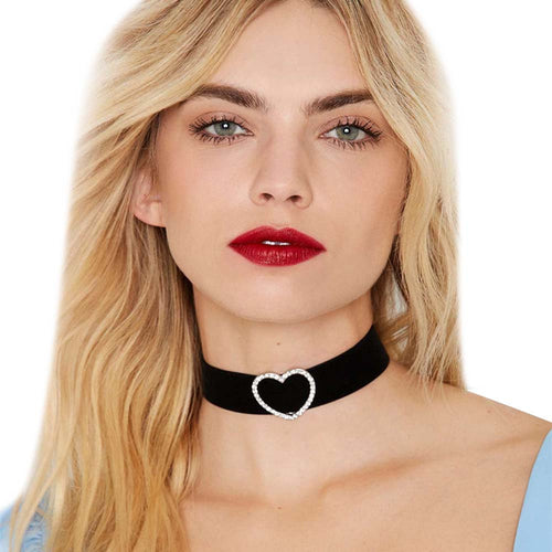 Necklace Women Chain Crystal Black Choker Statement Necklaces Pendant Jewelry Charm Gift CF