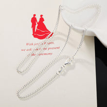 Necklace Women Men 2MM Plated Silver Necklaces Link Chain Jewelry Gift for girl CF
