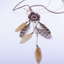 Necklaces Women Dreamcatcher feather handwoven necklaces long sweater Charm chain Jewelry Gift for girl CF
