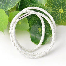 Bracelet&Bangles PU Leather Bracelets For Men Jewelry Charm Bangle Handmade Round Rope CF