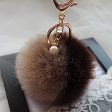 keychain Rabbit Fur Ball Keychains for Bag Plush Car Key Ring Cars Keys Pendant Jewelry Gifts CF
