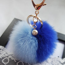keychain Rabbit Fur Ball Keychains for Bag Plush Car Key Ring Cars Keys Pendant Jewelry Gifts CF