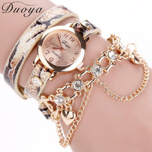 Bracelet Watch Women Luxury Heart Pendant Rhinestone Crystal Relogio Feminino Dress Clock CF