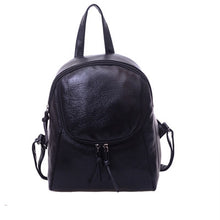 Leather Shoulder Bag Korean Style PU Mini Backpack Women Backpack School Travel Bag With Zipper For Teenagers Girls CF
