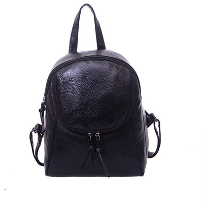 Leather Shoulder Bag Korean Style PU Mini Backpack Women Backpack School Travel Bag With Zipper For Teenagers Girls CF