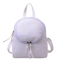 Leather Shoulder Bag Korean Style PU Mini Backpack Women Backpack School Travel Bag With Zipper For Teenagers Girls CF
