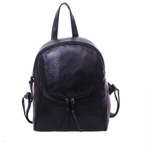 Leather Shoulder Bag Korean Style PU Mini Backpack Women Backpack School Travel Bag With Zipper For Teenagers Girls CF
