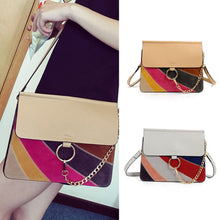Luxury Rainbow Frosted Women Shoulder Bags Messenger Bag Small Square Package Chain Women's Handbags CF