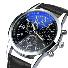 Luxury Faux Leather Mens Analog Watches Men's Watch Quartz Clock Military Relojes Luxury Business Watch CF