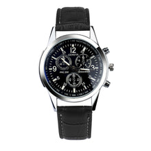 Luxury Faux Leather Mens Analog Watches Men's Watch Quartz Clock Military Relojes Luxury Business Watch CF