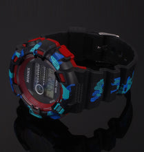Men Boys Relogio Men LED Digital Date Military Sport Rubber Quartz Watch Alarm Electronic Clock for Men CF