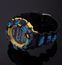 Men Boys Relogio Men LED Digital Date Military Sport Rubber Quartz Watch Alarm Electronic Clock for Men CF